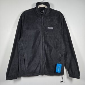 NEW Columbia Steens Mountain Full Zip 2.0 Black Fleece Jacket Mens Size Medium
